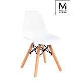 Krzesło Modesto Junior DSW białe - polipropylen | nogi bukowe