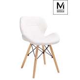 Podstawa Modesto krzesło Klipp białe - ekoskóra | bukowa