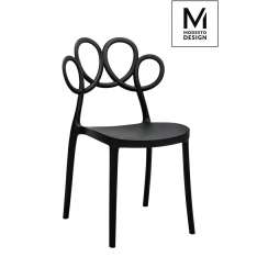 Krzesło Modesto Loopy czarne - polipropylen