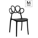 Krzesło Modesto Loopy czarne - polipropylen