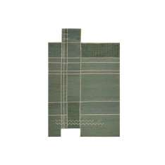 Ręcznie wykonany dywanik wełniany Tacto Caminos GREEN