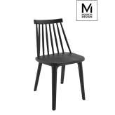 Krzesło Modesto Ribs Black czarne - polipropylen
