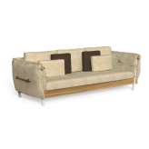 3-osobowa sofa ogrodowa z tkaniny Talenti Domino