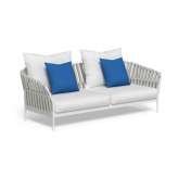 Dwuosobowa sofa ogrodowa z tkaniny ze zdejmowanym pokrowcem Talenti Frame