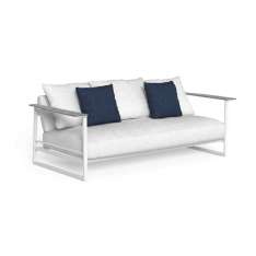 Dwuosobowa sofa ogrodowa z tkaniny na płozach Talenti Riviera