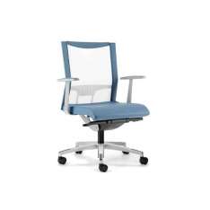 Krzesło biurowe z siatki z podstawą 5-Spoke z podłokietnikami na kółkach Talin Avianet 3602