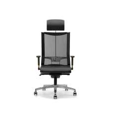 Krzesło biurowe z siatki z podstawą 5-Spoke z podłokietnikami na kółkach Talin Avianet 3626