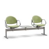Wolnostojące siedzenia z tkaniny z podłokietnikami Talin Delfi 086 B2T