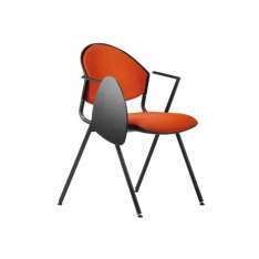 Składane krzesło treningowe z tkaniny z podłokietnikami i tabletem do pisania Talin DELFI 089 STDX
