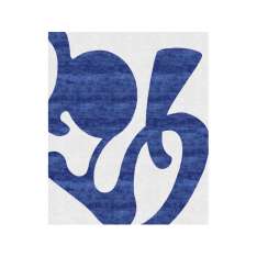 Ręcznie wykonany prostokątny dywanik Tapis Rouge BARCELONA ROYAL BLUE