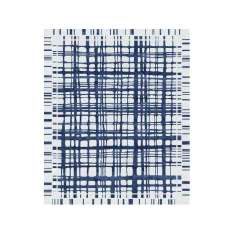Ręcznie wykonany prostokątny dywanik Tapis Rouge BROOKFIELD NAVY