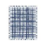 Ręcznie wykonany prostokątny dywanik Tapis Rouge BROOKFIELD NAVY