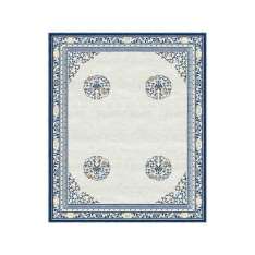 Ręcznie wykonany prostokątny dywanik Tapis Rouge FLOATING LOTUS CLOUD GREY