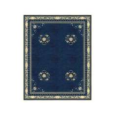 Ręcznie wykonany prostokątny dywanik Tapis Rouge FLOATING LOTUS RIVER BLUE