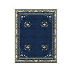 Ręcznie wykonany prostokątny dywanik Tapis Rouge FLOATING LOTUS RIVER BLUE