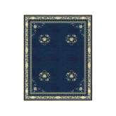 Ręcznie wykonany prostokątny dywanik Tapis Rouge FLOATING LOTUS RIVER BLUE