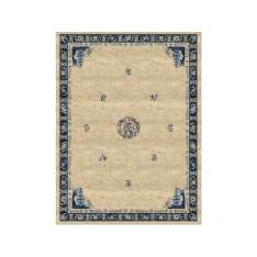 Ręcznie wykonany prostokątny dywanik Tapis Rouge PAGODA ANTIQUE SAND