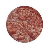 Ręcznie wykonany okrągły dywanik Tapis Rouge TEMPEST FLAME