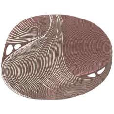 Owalny dywanik wełniany Tapis Rouge SPACE ODITY