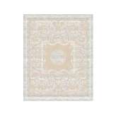 Ręcznie wykonany prostokątny dywanik Tapis Rouge BELLE VUE ANTIQUE SCROLL WHITE