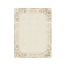 Ręcznie wykonany prostokątny dywanik Tapis Rouge ORNATE STUCCO ANTIQUE WHITE