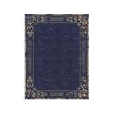 Ręcznie wykonany prostokątny dywanik Tapis Rouge ORNATE STUCCO DEEP BLUE
