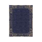 Ręcznie wykonany prostokątny dywanik Tapis Rouge ORNATE STUCCO DEEP BLUE