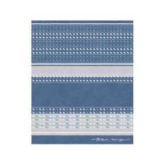 Ręcznie wykonany prostokątny dywanik Tapis Rouge SONICO BLUE NOTTE