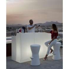 Barek Sicilia 120 Solar biały - LED Sterowanie Pilotem New Garden