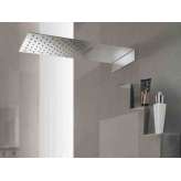 Naścienna głowica prysznicowa z 2 natryskami ze stali nierdzewnej z chromoterapią Tender Rain Estante