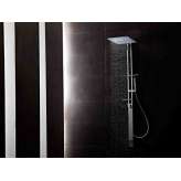 Naścienny mosiężny panel prysznicowy z główką prysznicową Tender Rain Jetto