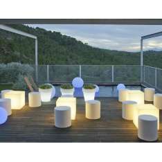 Lampa ogrodowa New Garden Cuby 20 biała - LED