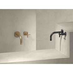 Bateria umywalkowa ścienna 2-otworowa, jednouchwytowa The Watermark Collection Highline