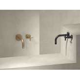 Bateria umywalkowa ścienna 2-otworowa, jednouchwytowa The Watermark Collection Highline