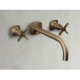 Bateria umywalkowa ścienna 3-otworowa The Watermark Collection Highline