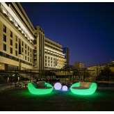 Sofa New Garden Formentera Solar biała - LED Sterowanie Pilotem