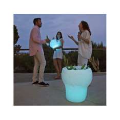 Stolik New Garden Melvin Solar biały - LED Sterowanie Pilotem