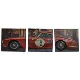 Obraz 3D Ferrari 3 - Częściowy Tryptyk