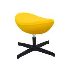 Podstawa Podnóżek Egg Classic Black żółty słoneczny 36 - wełna | czarna