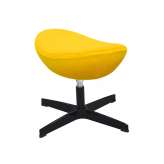Podstawa Podnóżek Egg Classic Black żółty słoneczny 36 - wełna | czarna
