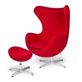 Podstawa aluminiowa Podnóżek Egg Classic czerwony 17 - wełna |