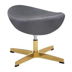 Podstawa Podnóżek Egg Classic Velvet Gold ciemny szary 71 - welur | złota