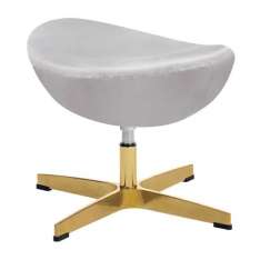 Podstawa Podnóżek Egg Classic Velvet Gold jasny szary 67 - welur | złota