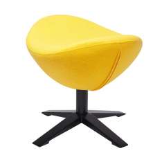 Podstawa Podnóżek Egg szeroki Black żółty 5 - wełna | czarna