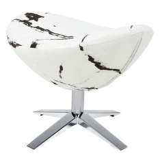 Podstawa Podnóżek Egg szeroki Marble - tkanina | stal