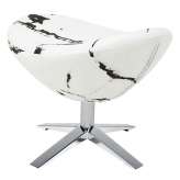 Podstawa Podnóżek Egg szeroki Marble - tkanina | stal