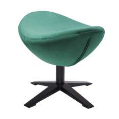 Podstawa Podnóżek Egg szeroki Velvet Black ciemny zielony 18 - welur | czarna