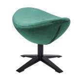 Podstawa Podnóżek Egg szeroki Velvet Black ciemny zielony 18 - welur | czarna