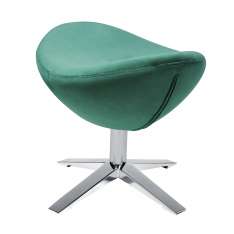 Podstawa Podnóżek Egg szeroki Velvet ciemny zielony 18 - welur | stal