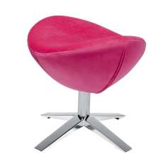 Podstawa Podnóżek Egg szeroki Velvet fuksja 33 - welur | stal